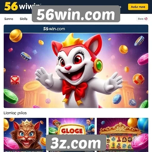 Perfil do site de jogos 56win